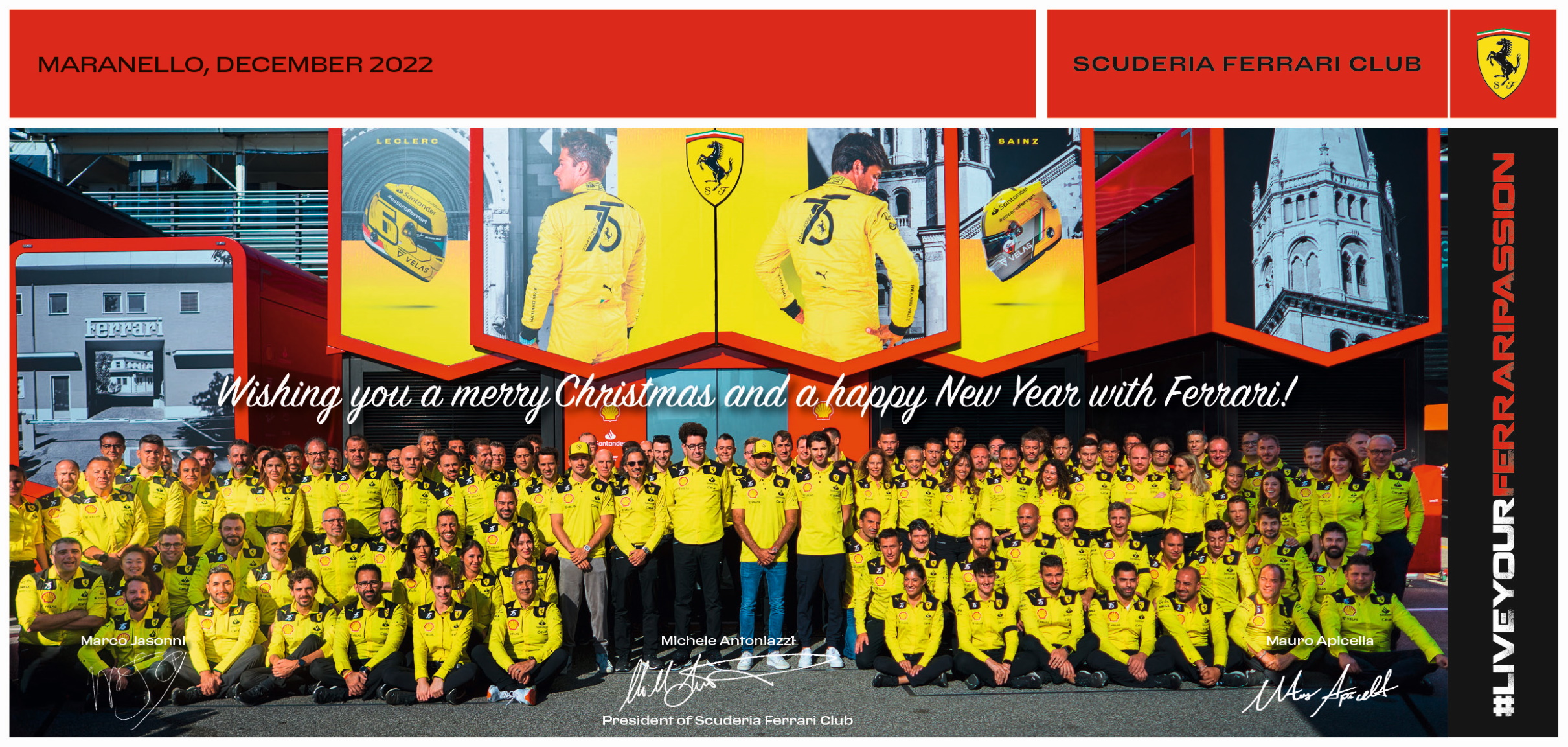 Christmas 2022 – Scuderia Ferrari Club wishes Ferrari FANS